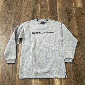 Ralph Lauren Chaps Heather Gray Crewneck